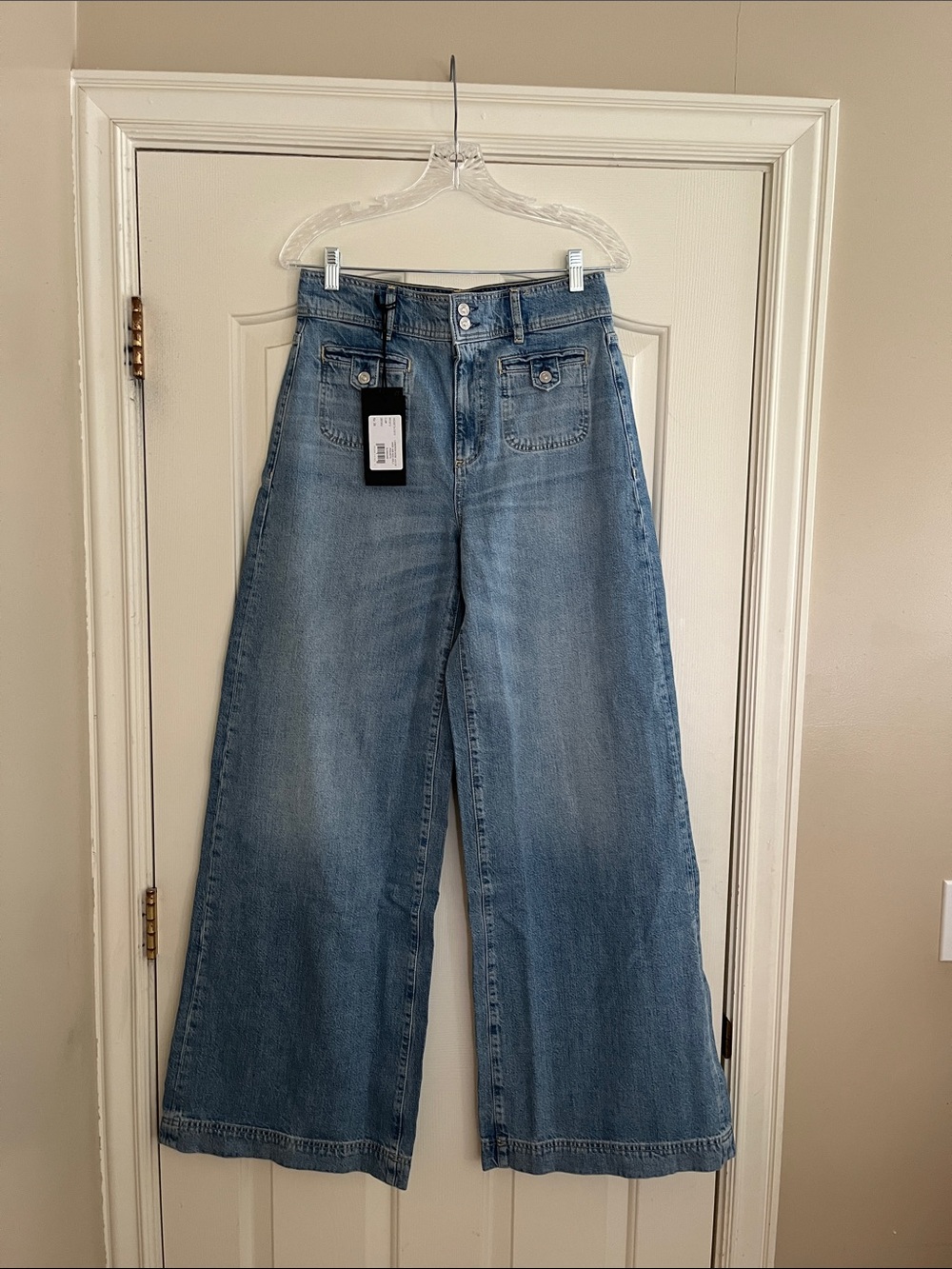 Paige Cameron Wide Leg Jean in Sunshine size 28 - Picture 2 of 4